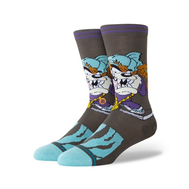 Stance Tagessocke Crew Taz schwarz - 1 Paar